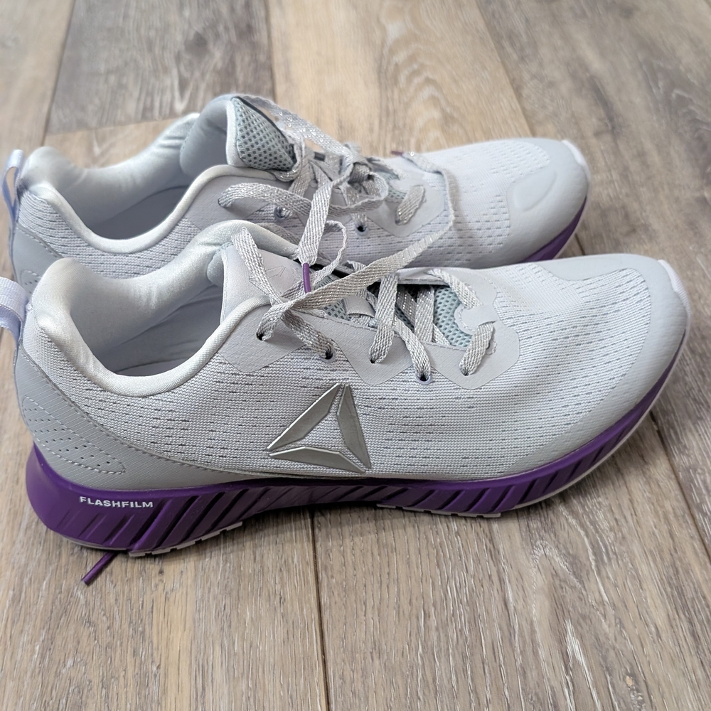 Reebok Women's Athletic Shoes - Silver and Purple